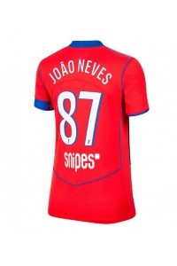 Fotbalové Dres Paris Saint-Germain Joao Neves #87 Dámské Třetí Oblečení 2025-26 Krátký Rukáv